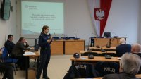 Policjanci przedstawili procedury i metody współpracy w sytuacji zagrożenia