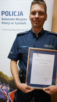 Mł. asp. Sławomir Wysocki laureatem konkursu „Policjant, który mi pomógł”